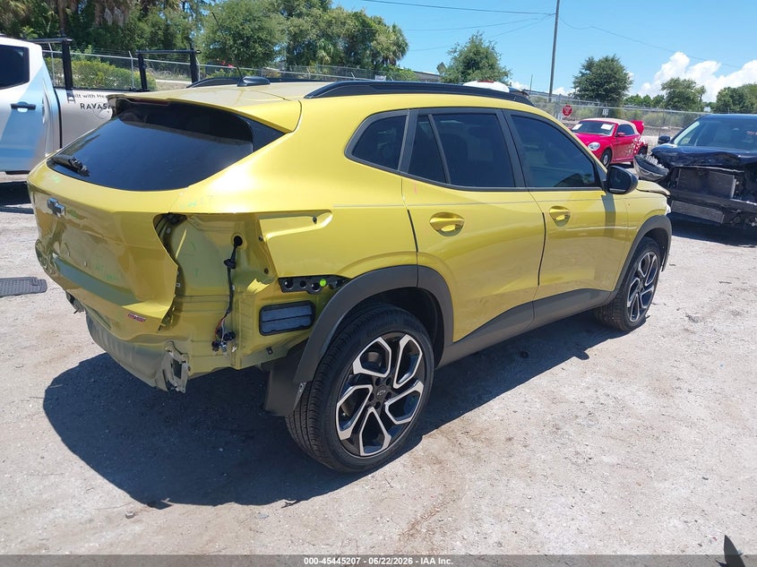 2024 Chevrolet Trax VIN KL77LJE25RC096299 IAAI salvage auction — FRONT & REAR, Rebuildable (Florida), sold $7,675 on 2026-07-24 (photo 4)