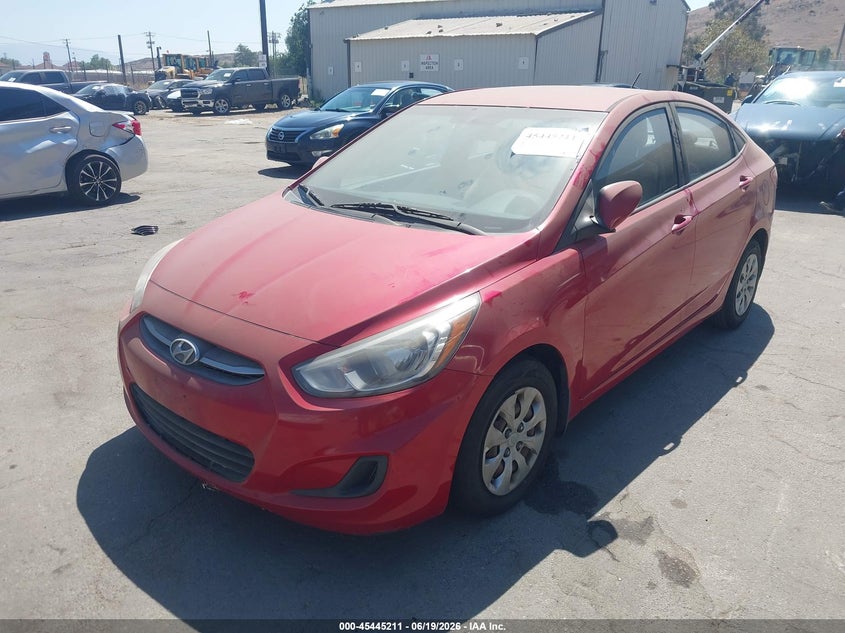 2016 Hyundai Accent VIN KMHCT4AE5GU051224 IAAI salvage auction — NORMAL WEAR, Clear - Dealer Only (California), sold $600 on 2026-07-07 (photo 2)