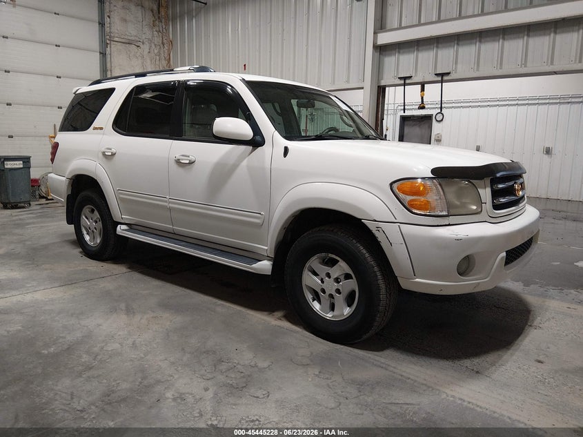 2001 Toyota Sequoia VIN 5TDBT48A61S047536 IAAI salvage auction — NORMAL WEAR, Original (Alaska), sold $2,650 on 2026-07-10 (photo 1)