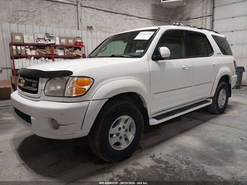 2001 Toyota Sequoia VIN 5TDBT48A61S047536 IAAI salvage auction — NORMAL WEAR, Original (Alaska), sold $2,650 on 2026-07-10 (photo 2)