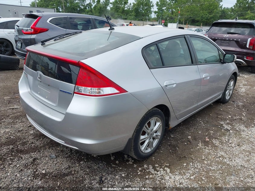 2010 Honda Insight VIN JHMZE2H79AS011542 IAAI salvage auction — FRONT END, Salvage (Ohio), sold $25 on 2026-07-16 (photo 4)