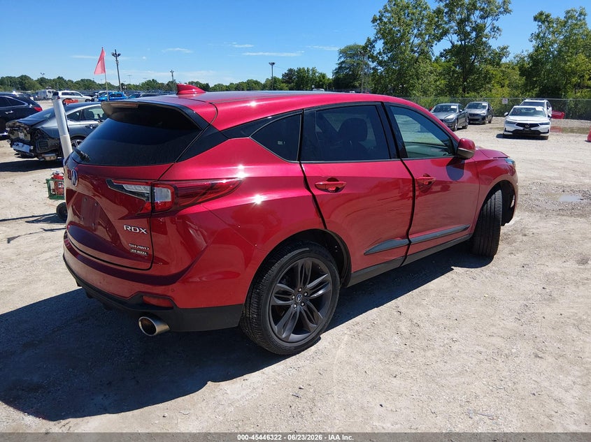 2021 Acura Rdx VIN 5J8TC2H63ML024145 IAAI salvage auction — LEFT SIDE, Salvage (Illinois), sold $14,500 on 2026-07-28 (photo 4)