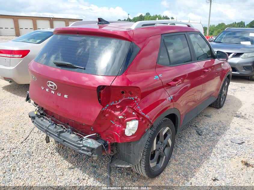 2021 Hyundai Venue VIN KMHRC8A39MU071388 IAAI salvage auction — REAR END, Salvage (North Carolina), sold $3,500 on 2026-07-10 (photo 4)