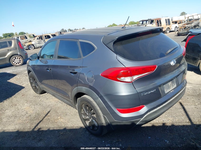 2018 Hyundai Tucson VIN KM8J23A44JU607185 IAAI salvage auction — Burn Interior, Salvage Title, sold $1,050 on 2026-07-28 (photo 3)