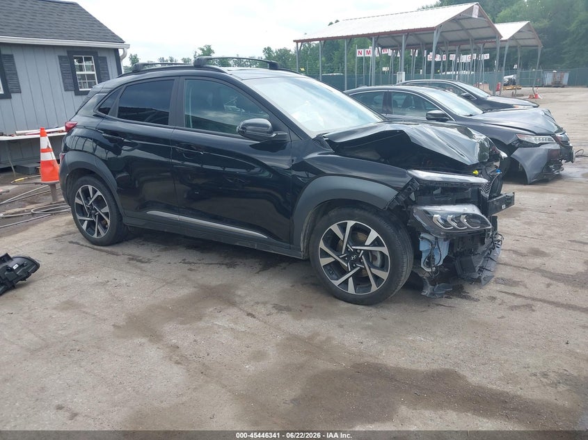2023 Hyundai Kona VIN KM8K5CA34PU953474 IAAI salvage auction — FRONT END, Salvage - Greater Than 75% (Maryland), sold $4,200 on 2026-07-16 (photo 1)