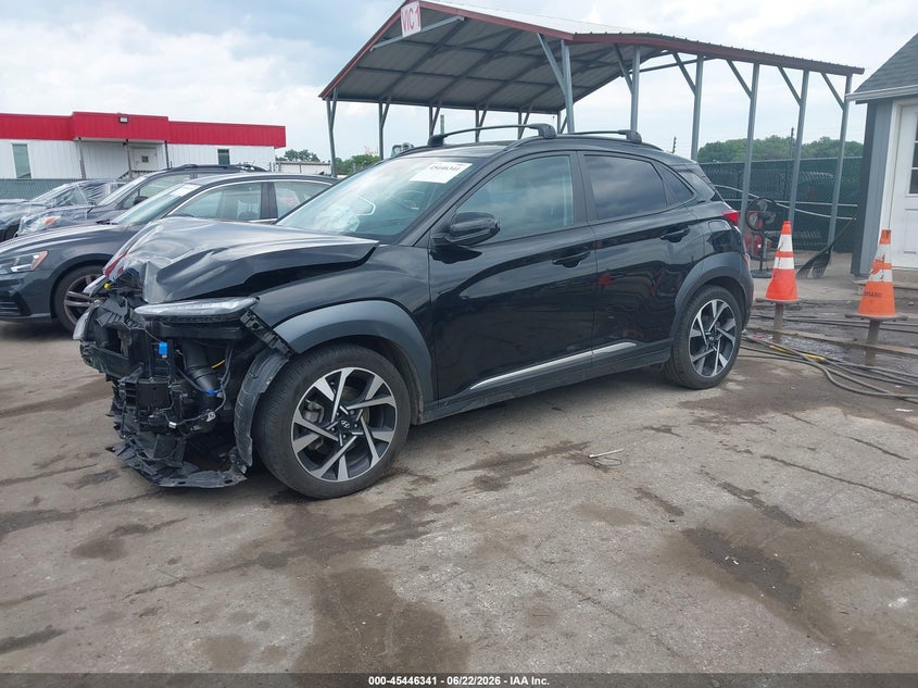 2023 Hyundai Kona VIN KM8K5CA34PU953474 IAAI salvage auction — FRONT END, Salvage - Greater Than 75% (Maryland), sold $4,200 on 2026-07-16 (photo 2)