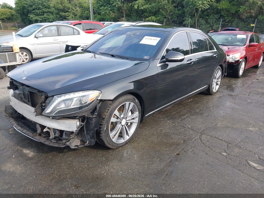2015 Mercedes-benz S-klasse VIN WDDUG8FB0FA163082 IAAI salvage auction — FRONT END, Salvage Title, sold $6,600 on 2026-08-13 (photo 2)