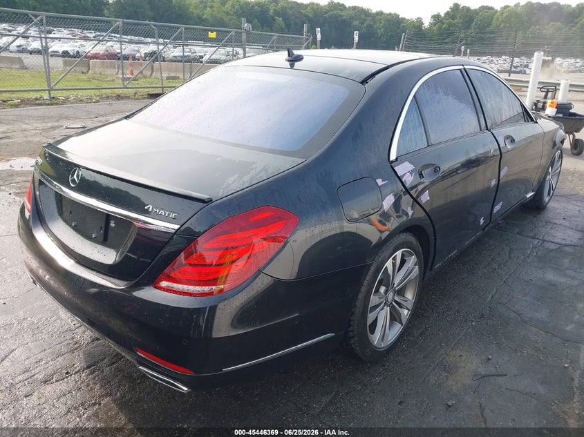 2015 Mercedes-benz S-klasse VIN WDDUG8FB0FA163082 IAAI salvage auction — FRONT END, Salvage Title, sold $6,600 on 2026-08-13 (photo 4)