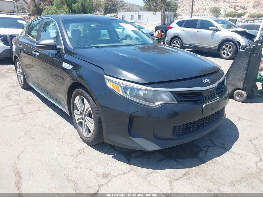 2017 Kia Optima hybrid VIN KNAGV4LD1H5012966 IAAI salvage auction — NORMAL WEAR, Clear - Dealer Only (California), sold $1,250 on 2026-07-14 (photo 1)