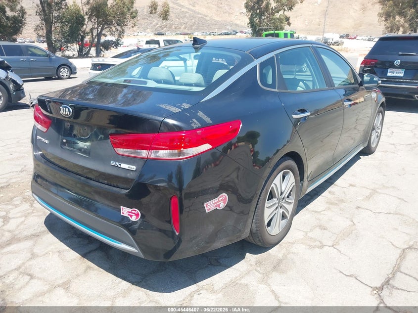 2017 Kia Optima hybrid VIN KNAGV4LD1H5012966 IAAI salvage auction — NORMAL WEAR, Clear - Dealer Only (California), sold $1,250 on 2026-07-14 (photo 4)
