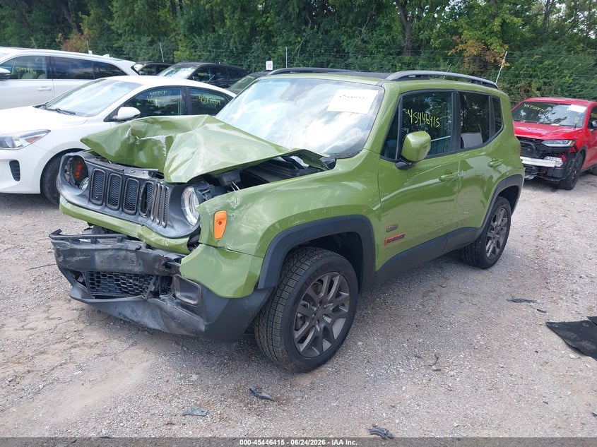 2016 Jeep Renegade VIN ZACCJBBT2GPD14492 IAAI salvage auction — FRONT END, Salvage (Indiana), sold $300 on 2026-08-05 (photo 2)