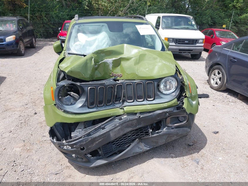 2016 Jeep Renegade VIN ZACCJBBT2GPD14492 IAAI salvage auction — FRONT END, Salvage (Indiana), sold $300 on 2026-08-05 (photo 6)
