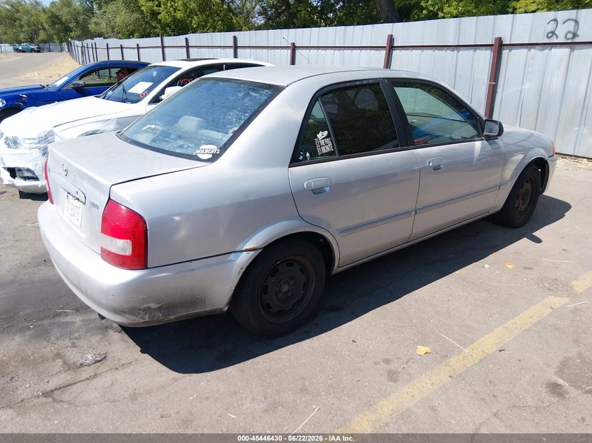 2000 Mazda Protege VIN JM1BJ2224Y0238977 IAAI salvage auction — FRONT END, Salvage (Utah), sold $275 on 2026-07-16 (photo 4)