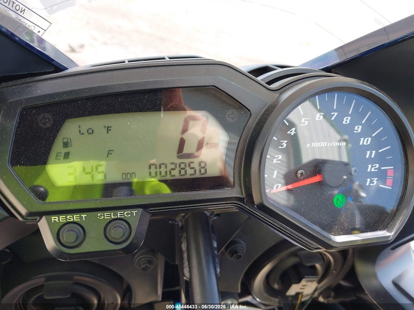 2013 Yamaha Fz1 VIN JYARN17E2DA008919 IAAI salvage auction — NORMAL WEAR, Original (Ohio), sold $2,700 on 2026-07-09 (photo 7)