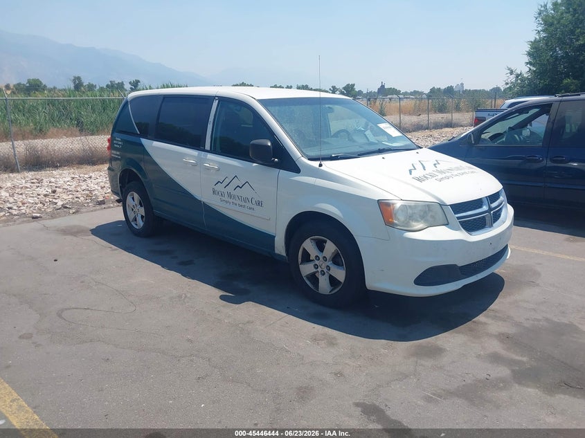 2013 Dodge Caravan VIN 2C4RDGBG2DR533171 IAAI salvage auction — NORMAL WEAR, Clear (Utah), sold $300 on 2026-07-09 (photo 1)