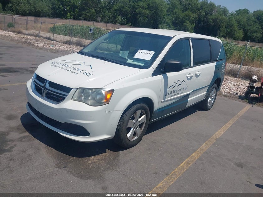 2013 Dodge Caravan VIN 2C4RDGBG2DR533171 IAAI salvage auction — NORMAL WEAR, Clear (Utah), sold $300 on 2026-07-09 (photo 2)