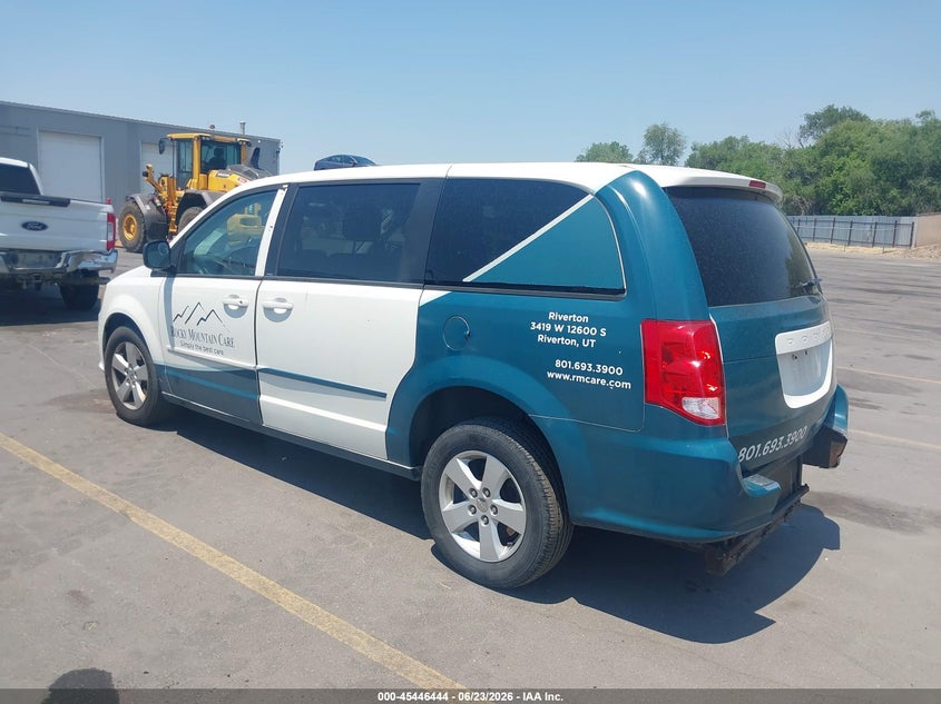 2013 Dodge Caravan VIN 2C4RDGBG2DR533171 IAAI salvage auction — NORMAL WEAR, Clear (Utah), sold $300 on 2026-07-09 (photo 3)