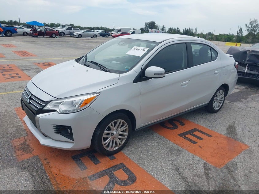 2024 Mitsubishi Mirage VIN ML32FVFJ9RHF19086 IAAI salvage auction — RIGHT REAR, Certificate Of Destruction (Florida), sold $2,500 on 2026-07-16 (photo 2)