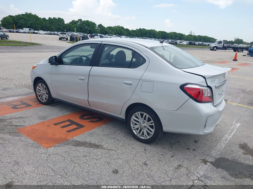 2024 Mitsubishi Mirage VIN ML32FVFJ9RHF19086 IAAI salvage auction — RIGHT REAR, Certificate Of Destruction (Florida), sold $2,500 on 2026-07-16 (photo 3)