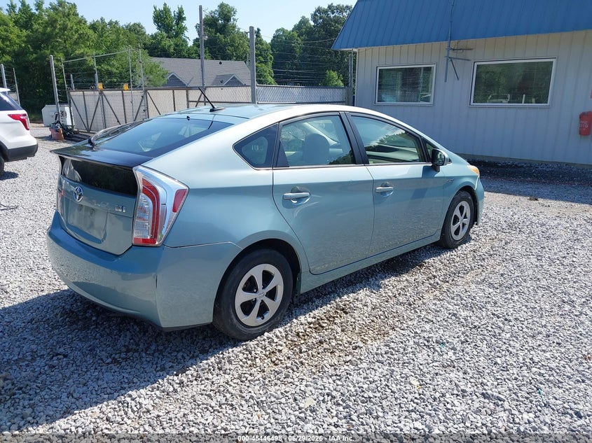 2013 Toyota Prius VIN JTDKN3DU8D5540911 IAAI salvage auction — NORMAL WEAR, Original (Kentucky), sold $1,850 on 2026-07-14 (photo 4)