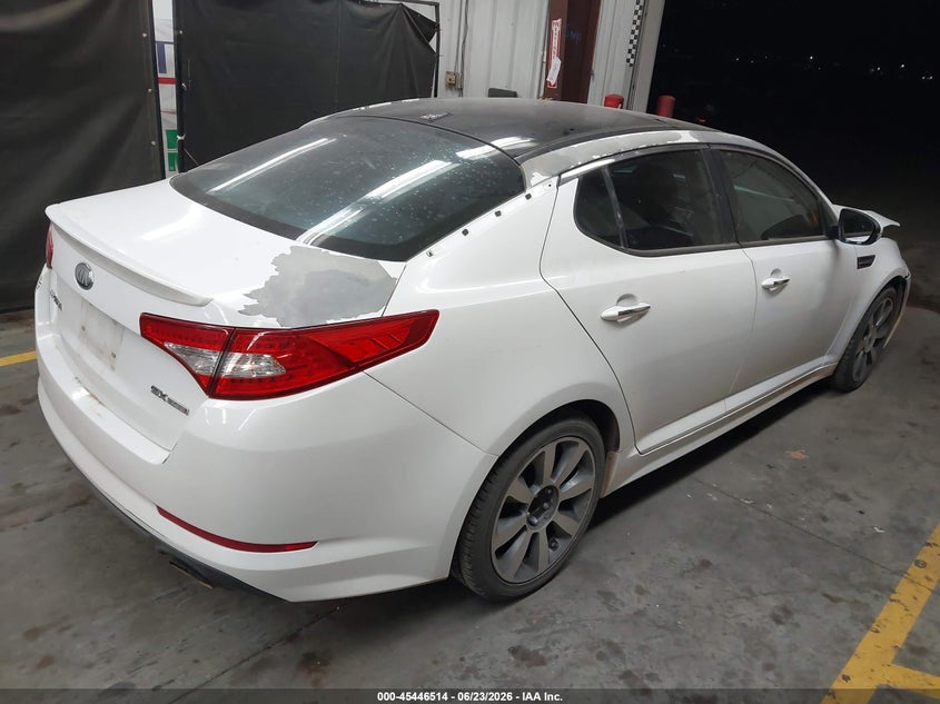 2013 Kia Optima VIN 5XXGR4A61DG241102 IAAI salvage auction — FRONT END, Salvage Title, sold $900 on 2026-07-11 (photo 4)