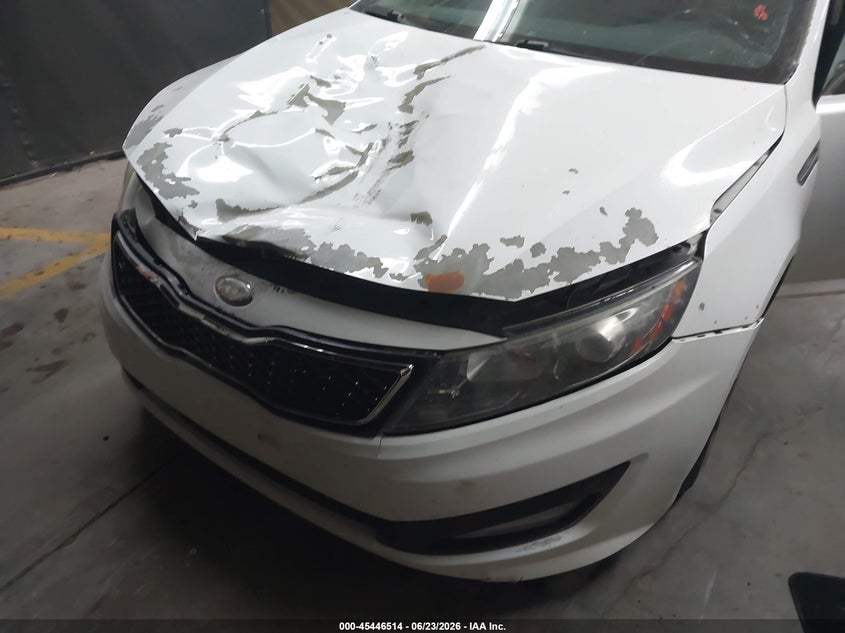 2013 Kia Optima VIN 5XXGR4A61DG241102 IAAI salvage auction — FRONT END, Salvage Title, sold $900 on 2026-07-11 (photo 6)
