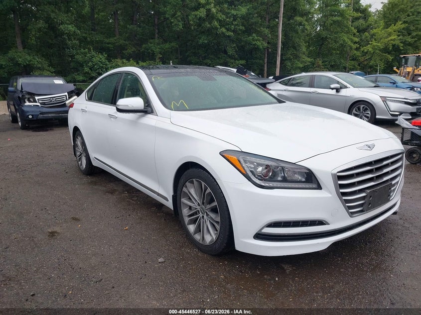 2015 Hyundai Genesis VIN KMHGN4JE7FU063756 IAAI salvage auction — REAR END, Salvage - Greater Than 75% (Maryland), sold $2,800 on 2026-07-11 (photo 1)