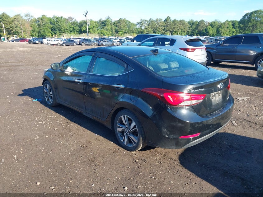 2014 Hyundai Elantra VIN KMHDH4AE0EU107458 IAAI salvage auction — FRONT END, Salvage Title, sold $25 on 2026-07-21 (photo 3)