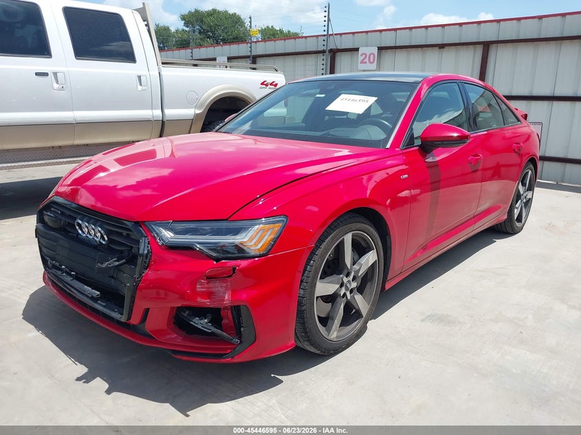 2020 Audi A6 VIN WAUM2AF20LN088420 IAAI salvage auction — FRONT & REAR, Salvage (Texas), sold $10,950 on 2026-07-14 (photo 2)