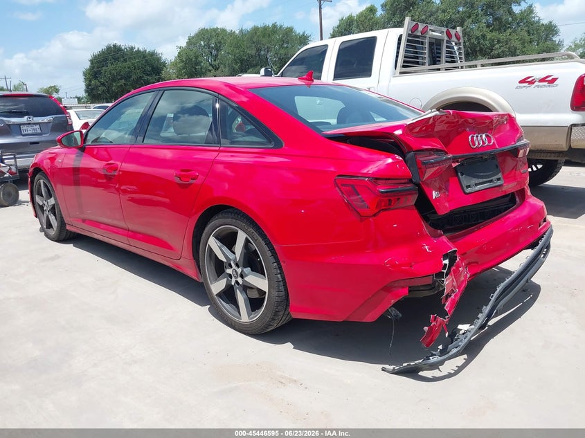 2020 Audi A6 VIN WAUM2AF20LN088420 IAAI salvage auction — FRONT & REAR, Salvage (Texas), sold $10,950 on 2026-07-14 (photo 3)