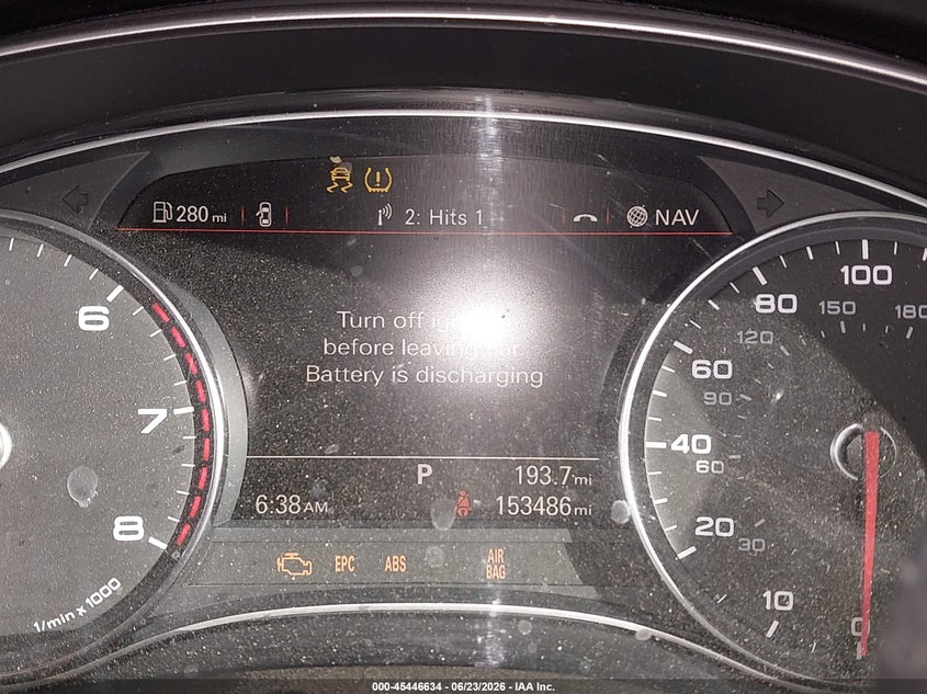 2014 Audi A6 VIN WAUDFAFC5EN136932 IAAI salvage auction — FRONT END, Salvage (Arizona), sold $325 on 2026-07-28 (photo 7)