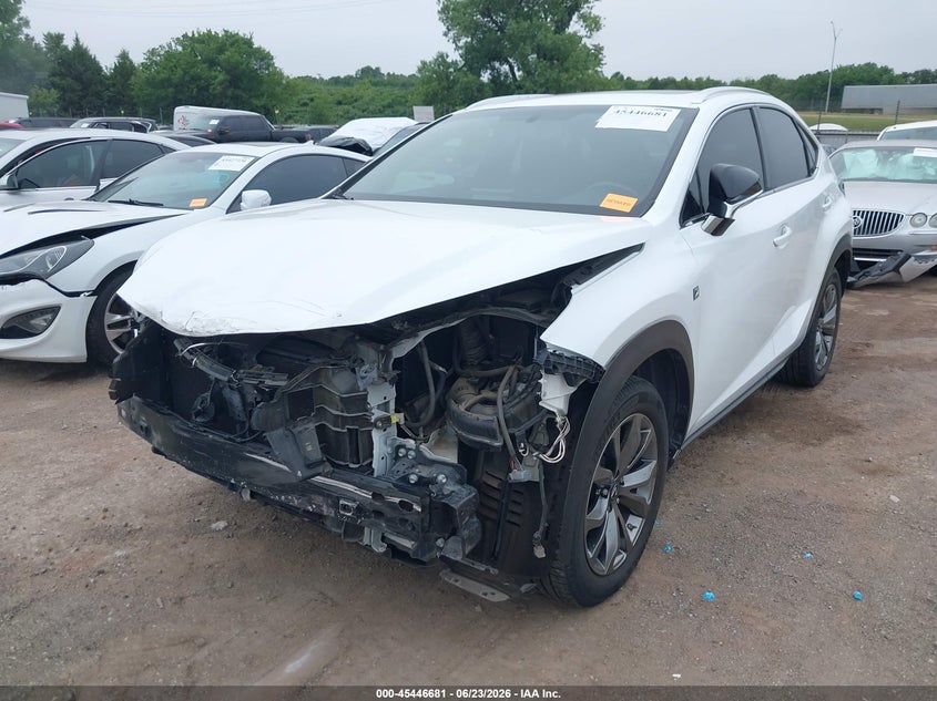 2016 Lexus Nx VIN JTJBARBZ8G2075661 IAAI salvage auction — FRONT END, Clear (Oklahoma), sold $9,200 on 2026-08-01 (photo 2)