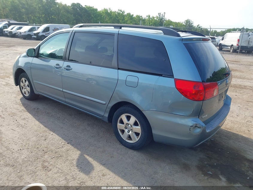2006 Toyota Sienna VIN 5TDZA22C06S538405 IAAI salvage auction — NORMAL WEAR, Clear (Maryland), sold $1,725 on 2026-07-07 (photo 3)
