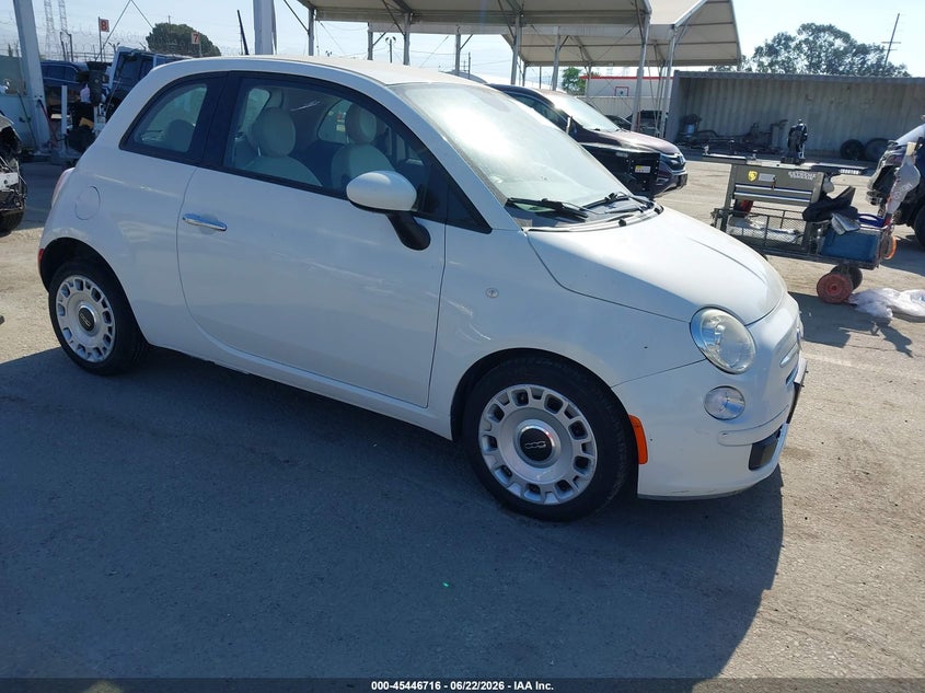 2015 Fiat 500 VIN 3C3CFFAR1FT545328 IAAI salvage auction — SIDE, Salvage (California), sold $925 on 2026-08-16 (photo 1)