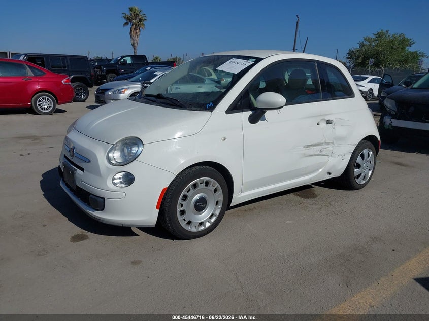 2015 Fiat 500 VIN 3C3CFFAR1FT545328 IAAI salvage auction — SIDE, Salvage (California), sold $925 on 2026-08-16 (photo 2)