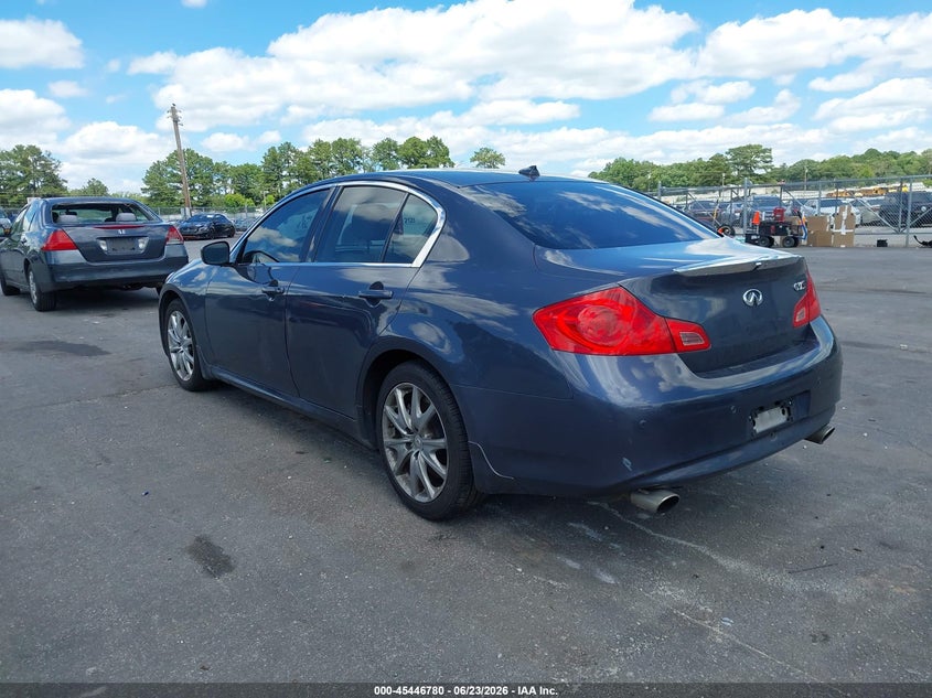 2012 Infiniti G VIN JN1CV6AP1CM930809 IAAI salvage auction — FRONT END, Salvage Title, sold $25 on 2026-07-29 (photo 3)