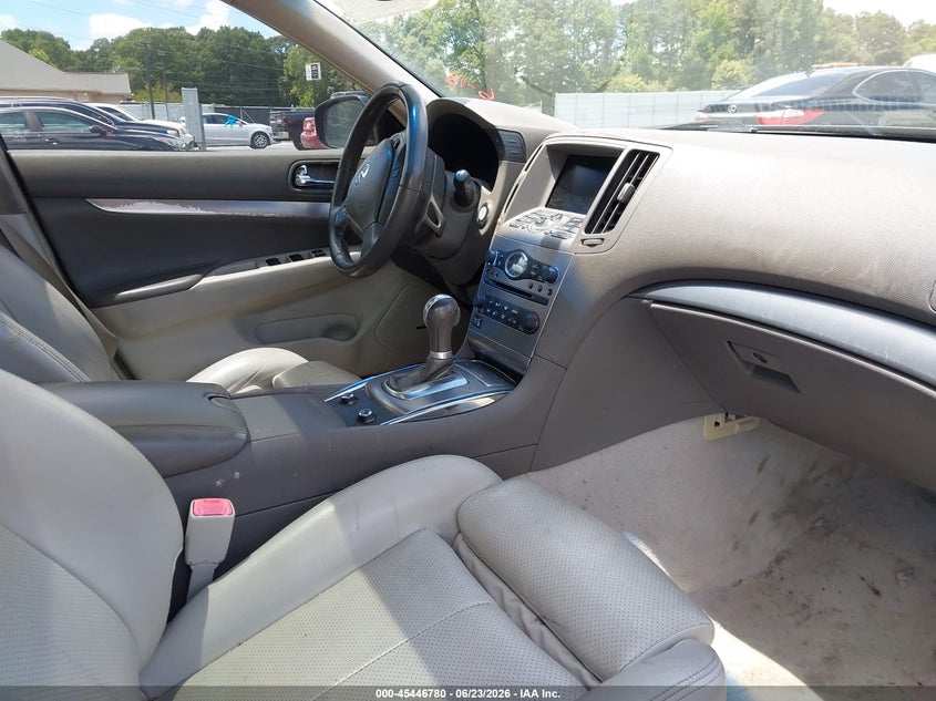 2012 Infiniti G VIN JN1CV6AP1CM930809 IAAI salvage auction — FRONT END, Salvage Title, sold $25 on 2026-07-29 (photo 5)