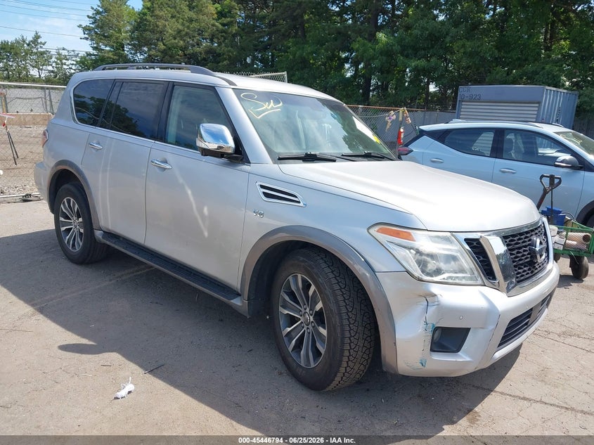2017 Nissan Armada VIN JN8AY2NC6H9502955 IAAI salvage auction — LEFT FRONT, Mv-907A (New York), sold $6,000 on 2026-07-28 (photo 1)