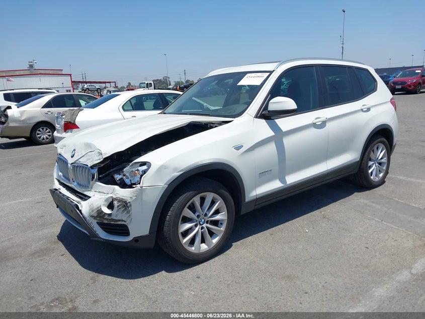 2017 BMW X3 VIN 5UXWZ7C33H0X43373 IAAI salvage auction — FRONT END, Salvage (California), sold $3,000 on 2026-07-09 (photo 2)