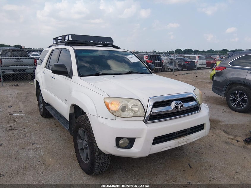 2006 Toyota 4runner VIN JTEZU14R368054828 IAAI salvage auction — LEFT REAR, Salvage (Texas), sold $3,850 on 2026-07-14 (photo 1)