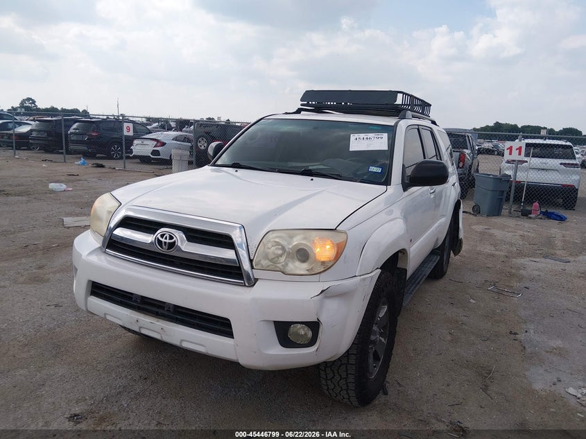2006 Toyota 4runner VIN JTEZU14R368054828 IAAI salvage auction — LEFT REAR, Salvage (Texas), sold $3,850 on 2026-07-14 (photo 2)