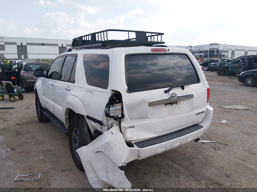 2006 Toyota 4runner VIN JTEZU14R368054828 IAAI salvage auction — LEFT REAR, Salvage (Texas), sold $3,850 on 2026-07-14 (photo 3)