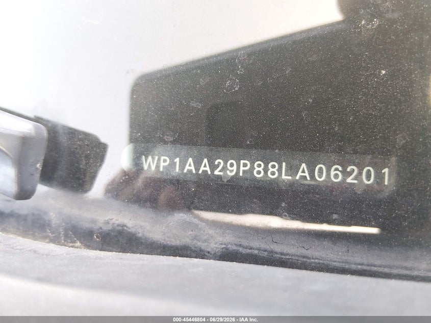2008 Porsche Cayenne VIN WP1AA29P88LA06201 IAAI salvage auction — REPOSSESSION, Nrc Lienholder Repossession Paperwork (Texas), sold $1,750 on 2026-07-20 (photo 9)