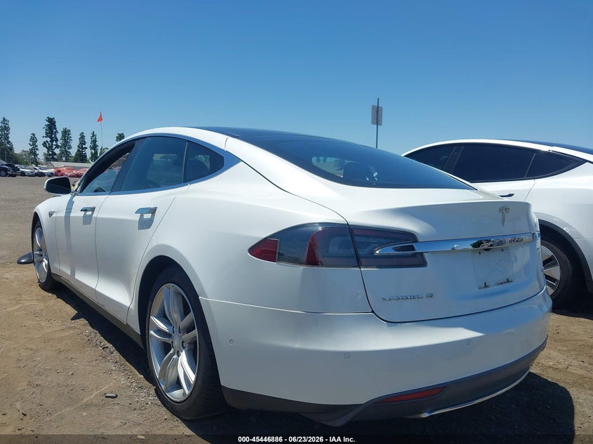 2015 Tesla Model s VIN 5YJSA1V20FF099936 IAAI salvage auction — FRONT END, Salvage (California), sold $2,950 on 2026-07-16 (photo 3)