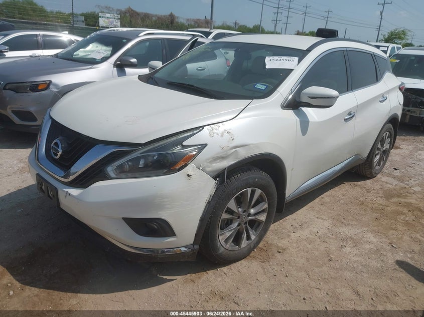 2018 Nissan Murano VIN 5N1AZ2MG9JN181161 IAAI salvage auction — FRONT END, Salvage (Texas), sold $2,450 on 2026-07-09 (photo 2)