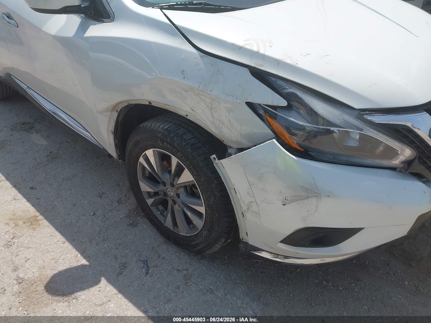 2018 Nissan Murano VIN 5N1AZ2MG9JN181161 IAAI salvage auction — FRONT END, Salvage (Texas), sold $2,450 on 2026-07-09 (photo 6)