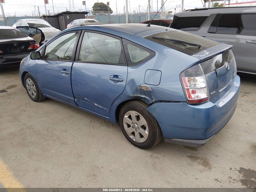 2005 Toyota Prius VIN JTDKB20U057039090 IAAI salvage auction — LEFT REAR, Salvage (California), sold $500 on 2026-07-08 (photo 3)