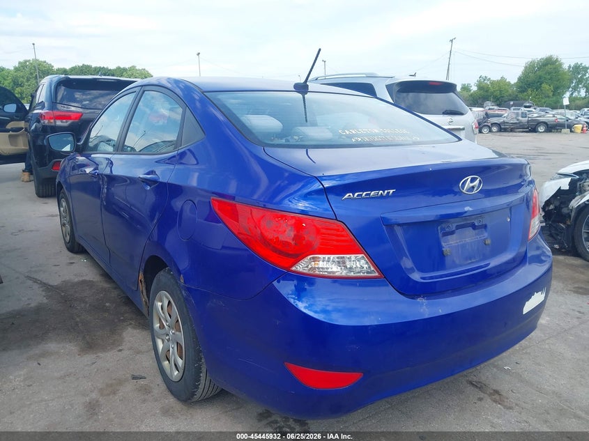 2012 Hyundai Accent VIN KMHCT4AE9CU201491 IAAI salvage auction — NORMAL WEAR, Original (Ohio), sold $700 on 2026-07-14 (photo 3)