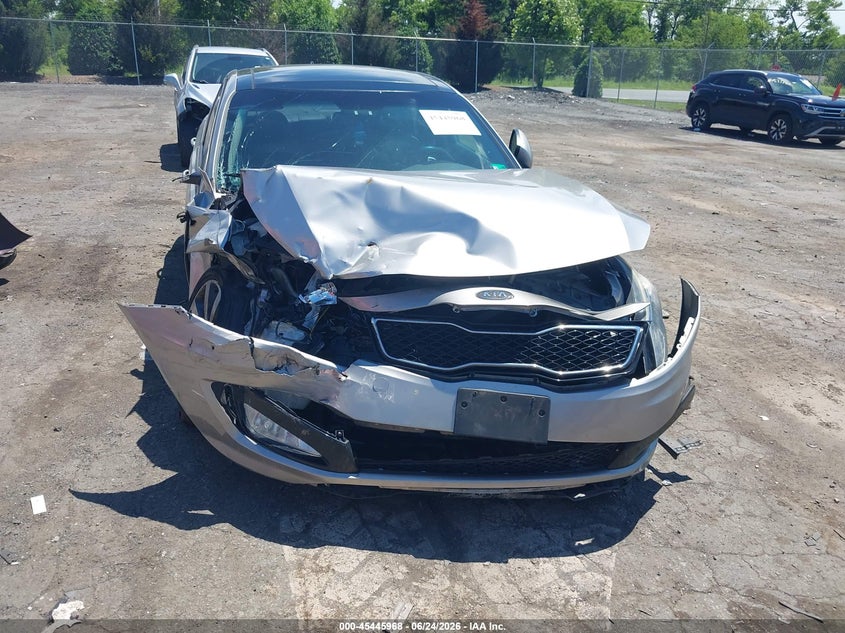 2011 Kia Optima VIN KNAGR4A63B5122496 IAAI salvage auction — FRONT END, Clear (Virginia), sold $500 on 2026-07-28 (photo 6)