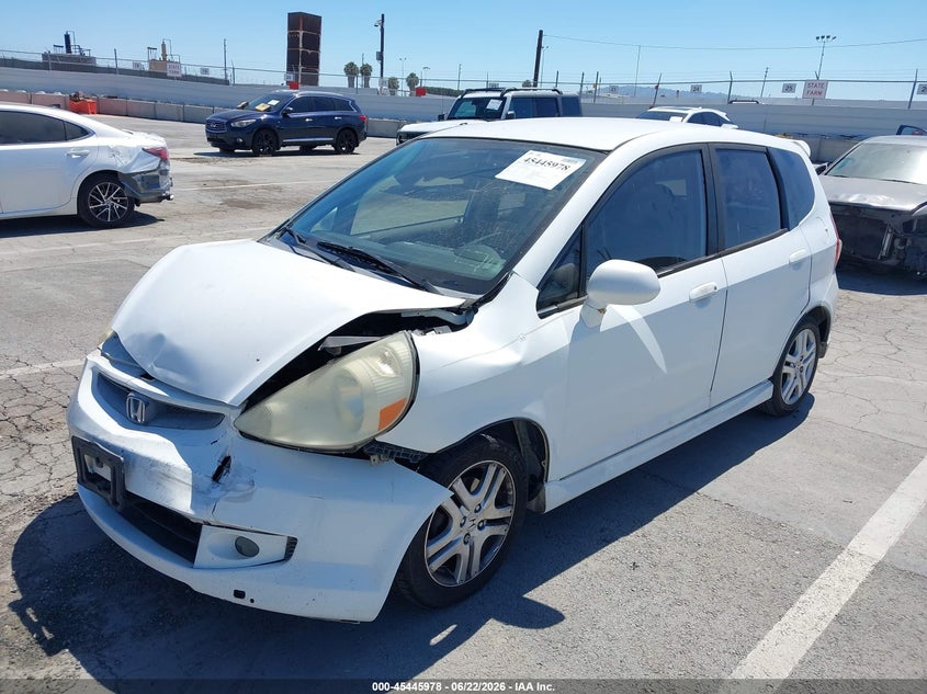 2007 Honda Fit VIN JHMGD38677S046290 IAAI salvage auction — FRONT END, Salvage (California), sold $700 on 2026-07-15 (photo 2)